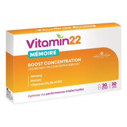 Vitamin'22 Memoria y Concentración 20 comprimidos