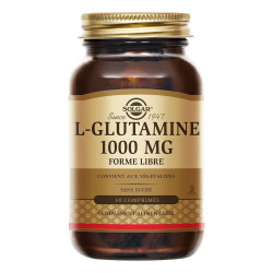 Solgar L-glutamina 1000 mg, forma libre, 60 comprimidos