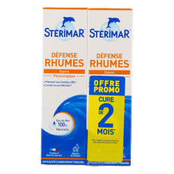 Stérimar Défense Resfriados. Spray nasal para la higiene nasal, 2 x 100 ml