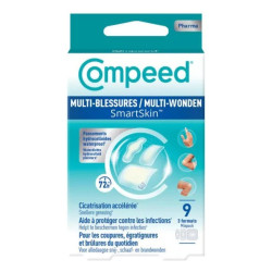 Compeed Smartskin: Apósitos para múltiples lesiones, paquete de 9 unidades