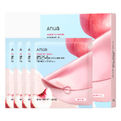 Anua Peach 70 Niacin: mascarilla iluminadora con colágeno, 4 x 38 g