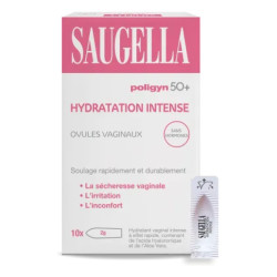 Saugella Poligyn 50+ Óvulos vaginales de hidratación intensa, 10 óvulos