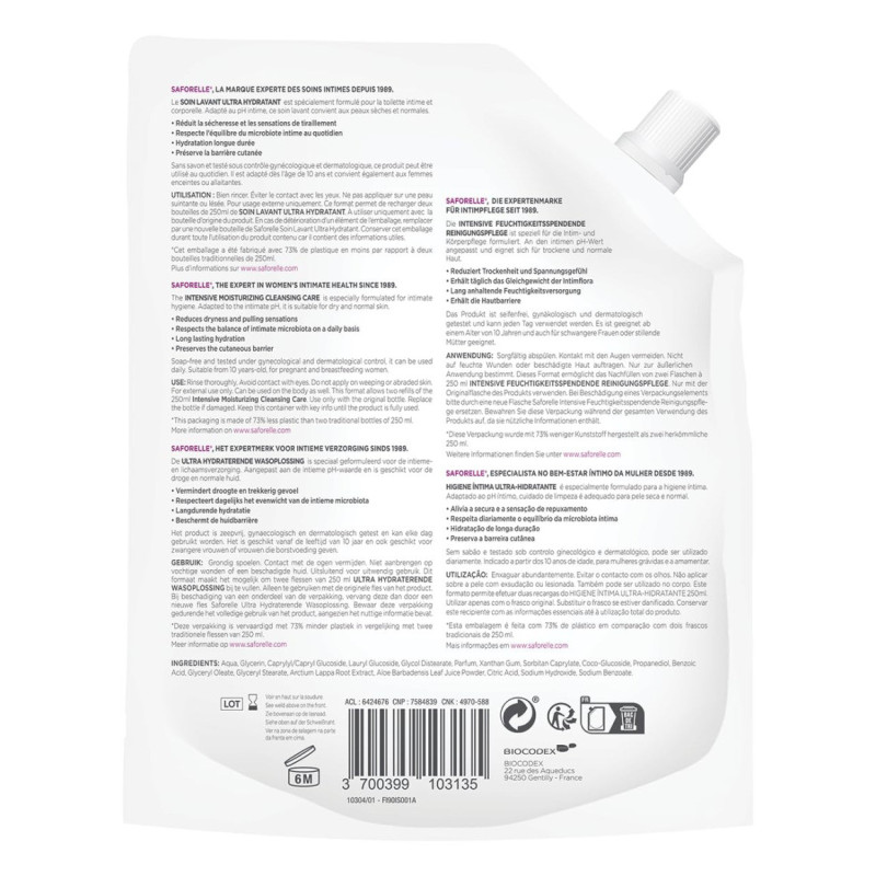 Saforelle Gel de baño ultra...
