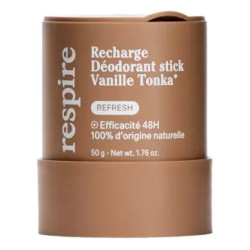 Respire Recharge Desodorante en barra de vainilla y tonka, 50 g