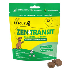 Rescue Pets Zen + Transit Golosinas para perros, 60 golosinas