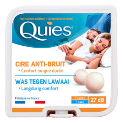 Quies: protectores auditivos de cera natural, 10 pares
