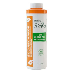 Gel de aloe puro para uso externo, 98 % de aloe vera ecológico, recambio de 250 ml