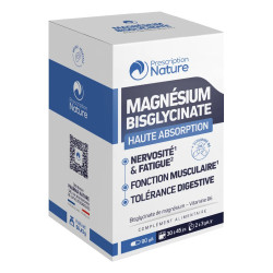 Prescription Nature: bisglicinato de magnesio, 270 cápsulas