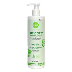 PHARMASCIENCE Leche corporal hidratante con aloe vera, 400 ml
