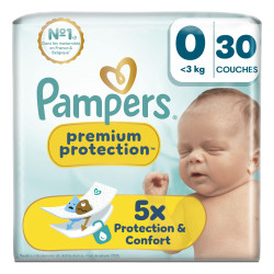 Pampers Premium Protection, pañales talla 0