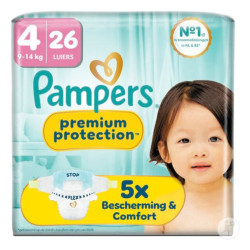 Pampers Premium Protection, talla 4, 25 pañales