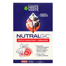 Santé Verte Nutralgic: parches térmicos para la zona lumbar, 4 parches