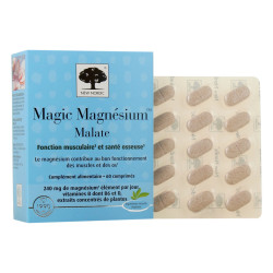 New Nordic Magic: malato de magnesio, 60 comprimidos