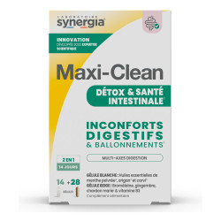 Synergia Maxi-Clean: Desintoxicación y salud intestinal, 42 cápsulas
