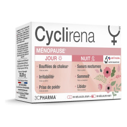 3C Pharma Cyclirena Menopausia Día y Noche, 60 cápsulas