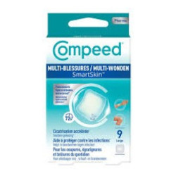 Compeed SmartSkin: Apósitos multiuso, tamaño grande. Caja de 9 unidades
