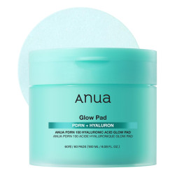 Anua PDRN 100 Hyaluronic Acid Glow Pad, 60 discos