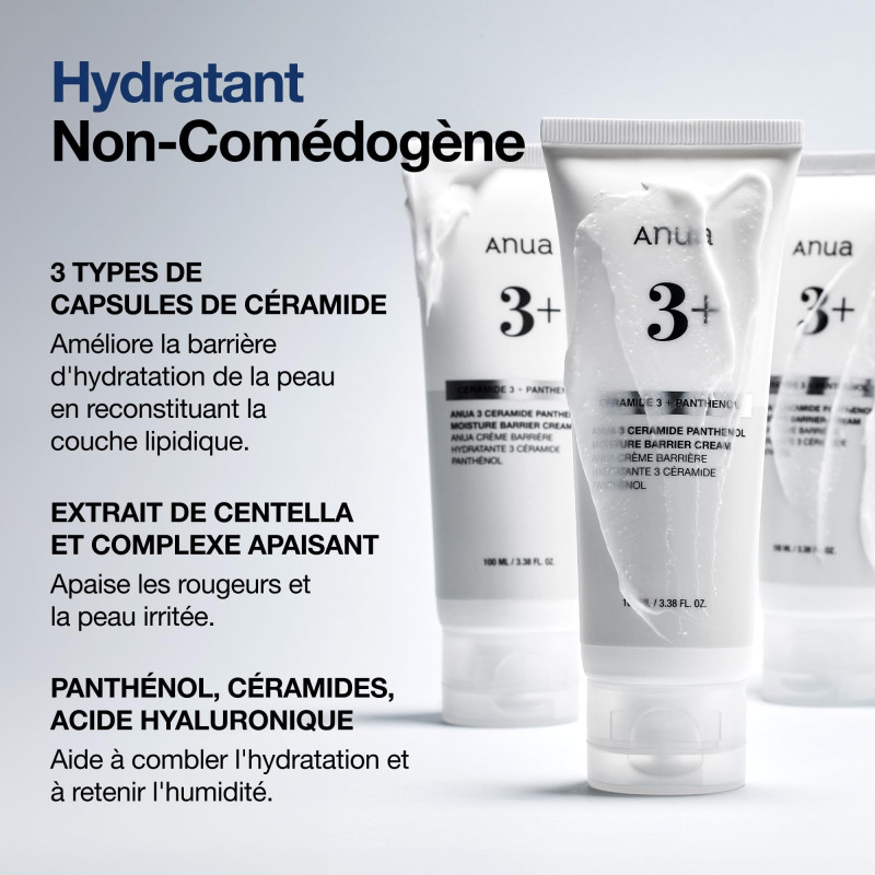 Anua 3 Crema hidratante con...