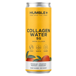 Humble+ Agua con colágeno de mango y maracuyá, 330 ml