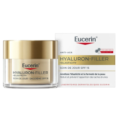 EUCERIN HYALURON-FILLER + ELASTICIDAD - Crema de día antiedad con SPF 15 - 50 ml