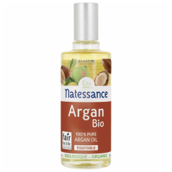 Natessance Aceite de argán puro, ecológico y de comercio justo, 50 ml