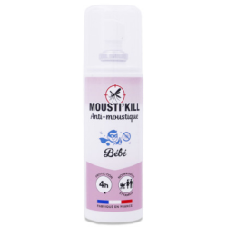 MOUSTI'KILL Repelente de mosquitos para bebés, 100 ml