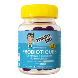 Mium Lab Probióticos para niños sin azúcares - bote de 30 gominolas