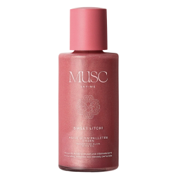 Musc Intime Aceite corporal brillante con purpurina Sweet Litchi 100 ml
