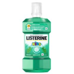 Enjuague bucal Listerine para niños KIDS, menta suave, sin alcohol, 500 ml