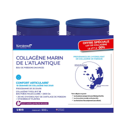 Kersiens Colágeno marino del Atlántico, bienestar articular, sabor a arándanos y frutos rojos, 2 x 450 g