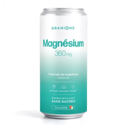 Granions Magnesio 360 mg Bebida gaseosa sin azúcar con sabor a manzana - 330 ml