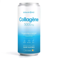 Granions Colágeno 5000 mg, bebida gaseosa sin azúcares con sabor tropical - 330 ml