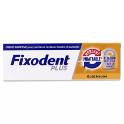 Fixodent Plus Crema adhesiva de sabor neutro - 2 x 35 g