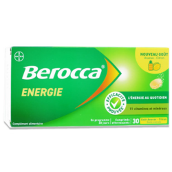 Berroca Energía Piña y Limón, 30 comprimidos efervescentes