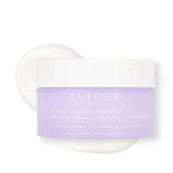 LA ROSÉE Mascarilla capilar reparadora con queratina vegetal y aceite de coco ecológico, 200 g