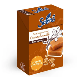 Caramelos sin azúcar Solens con sabor a vainilla, 66 g
