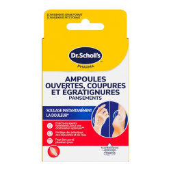 Scholl: ampollas abiertas, cortes y rasguños. 6 tiritas