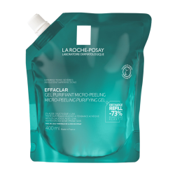 La Roche-Posay Effaclar Eco Recambio de gel limpiador antiimperfecciones para rostro y cuerpo, 400 ml