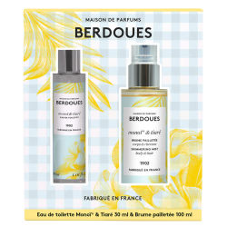Set de Monoï & Tiaré: agua de colonia de 30 ml + bruma con purpurina de 100 ml