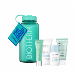 Biotherm Drop Collection: Lo esencial para la hidratación. Frasco verde para rostro y cuerpo