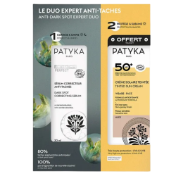 Patyka: Set dúo «Expert Anti-Manchas»: Sérum corrector antimanchas 30 ml + Crema solar con color SPF 50+ 40 ml de regalo