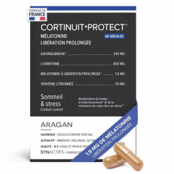 Aragan Synactifs CortiNuit Protect: Ansiedad y sueño reparador, 60 cápsulas