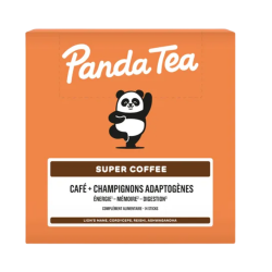 Panda Tea Super Coffee - Café + setas adaptógenas, 14 sobres
