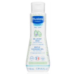 MUSTELA Gel de baño para bebés con aguacate ecológico, 100 ml