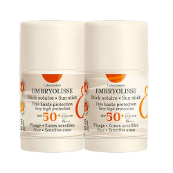 Embryolisse Stick Solar SPF50+ para el rostro y zonas sensibles, 2 x 15 g