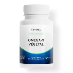 Dynveo Omega-3 vegetal: Equilibrio cardiovascular - 60 cápsulas