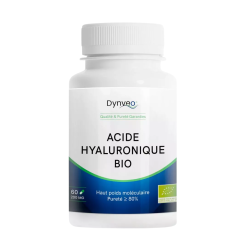 Dynveo Ácido hialurónico 100 % natural y ecológico. Propiedades antienvejecimiento y para las articulaciones - 60 cápsulas
