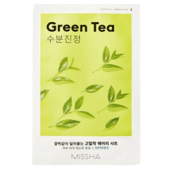 Mascarilla de tela MISSHA Airy Fit de té verde x1