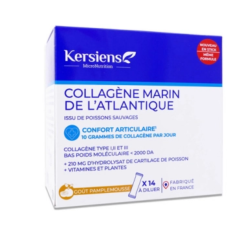 Kersiens: Colágeno marino del Atlántico para el bienestar articular - 14 sobres con sabor a pomelo