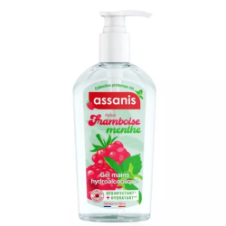Assanis Gel hidroalcohólico para manos sin aclarado de frambuesa y menta - 250 ml
